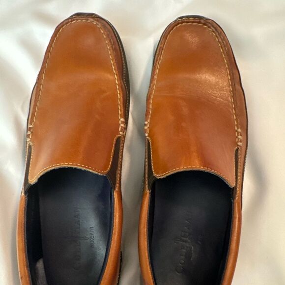 Cole Haan Men's Brown Leather Slip-Ons - Picture 1 of 15